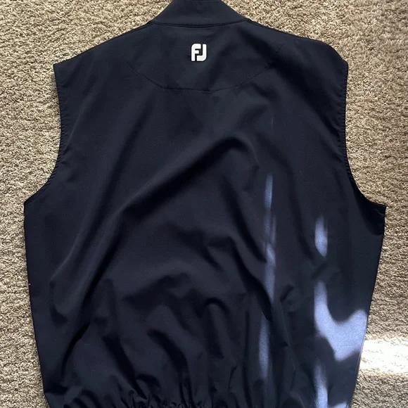 Foot Joy Navy Sleeveless Vest L golf windbreaker - Picture 1 of 4